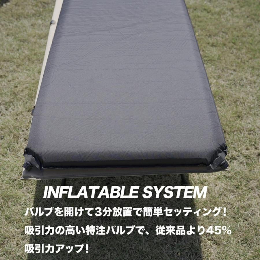 インフレーターマット 2枚セット カップル ファミリー アウトドアマット キャンプマット 自動拡張式 キャンプ コンパクト 収納 車中泊 8cm エアーマット |  | 04