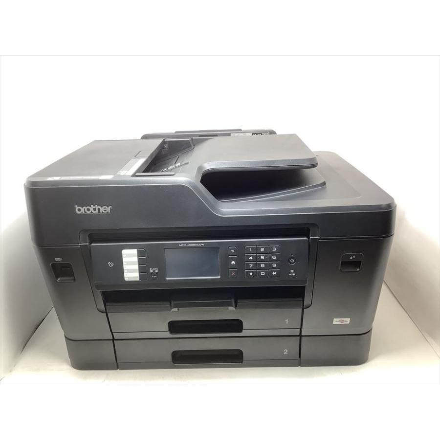 【美品】 brother MFC-J 6980CDW ビジネス プリンタ複合機A3インクジェット複合機 FAX ブラザーインクジェットプリンター ブラザー、ビジネス文書に適した全色顔料インクを採用するA3
