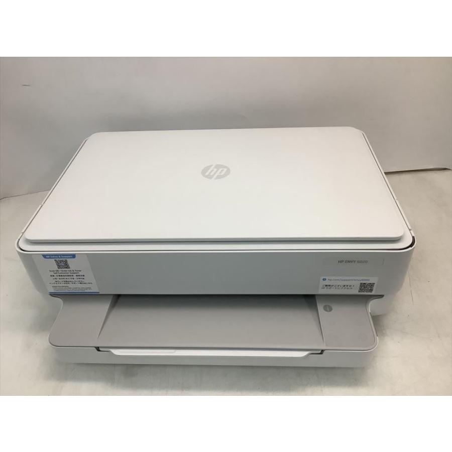 HP プリンター A4インクジェット複合機 ENVY 6020 ホワイト スマホ印刷 