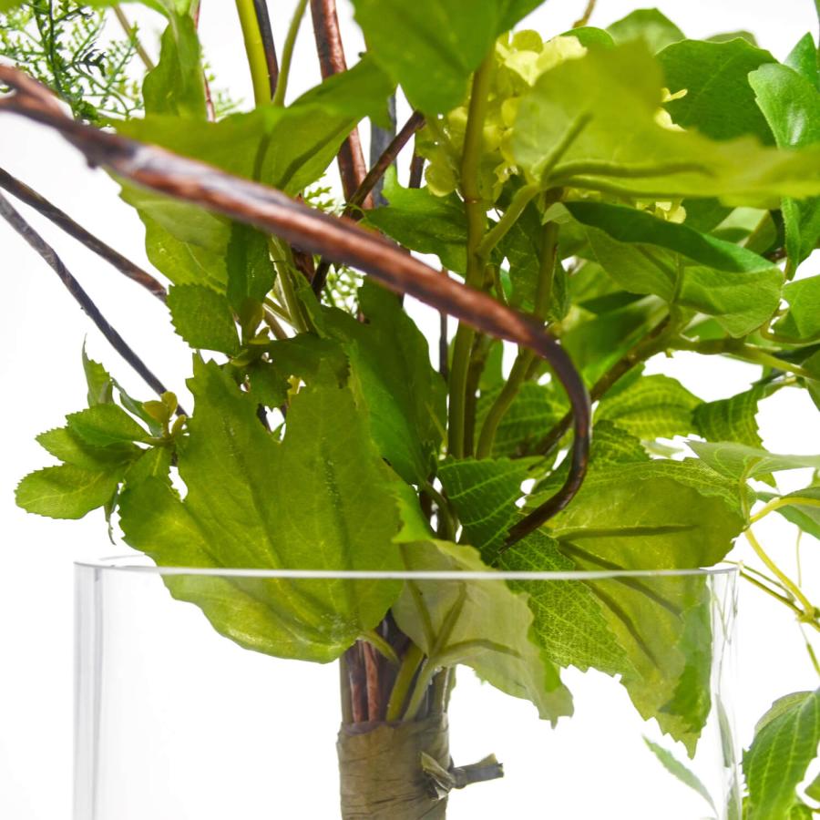 【公式】ドウダンツツジ ガラスシリンダー H105cm 観葉植物 フェイクグリーン【当日出荷】 | GREENPARK  人工観葉植物 造花 おしゃれ リアルの画像