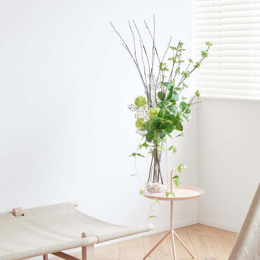 【公式】ドウダンツツジ ガラスシリンダー H105cm 観葉植物 フェイクグリーン【当日出荷】 | GREENPARK  人工観葉植物 造花 おしゃれ リアルの画像