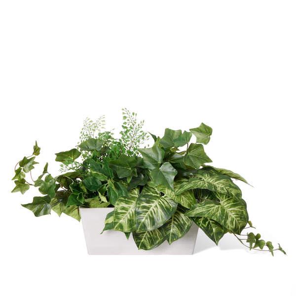 【公式】カウンターパーテーション Low 3個セット 観葉植物 フェイクグリーン | GREENPARK 人工観葉植物 造花 おしゃれ リアル オフィス 仕切リ 間切り_2