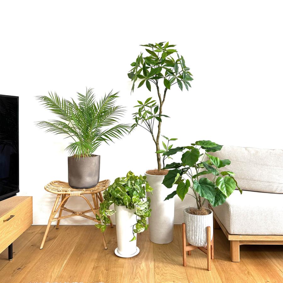 【公式】ポトス スリムプランター H53cm 観葉植物 フェイクグリーン  | GREENPARK 人工観葉植物 造花 おしゃれ リアルの画像