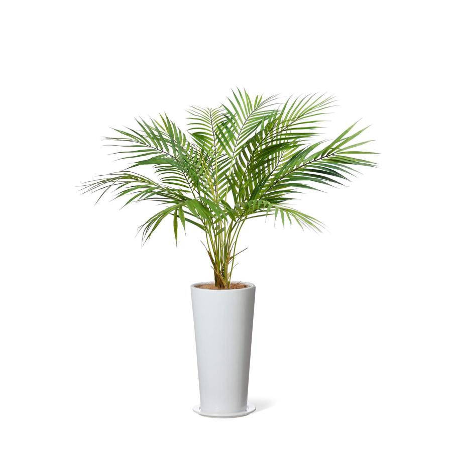 【公式】アレカヤシ スリムプランター H93cm 観葉植物 フェイクグリーン  | GREENPARK 人工観葉植物 造花 おしゃれ リアルの画像