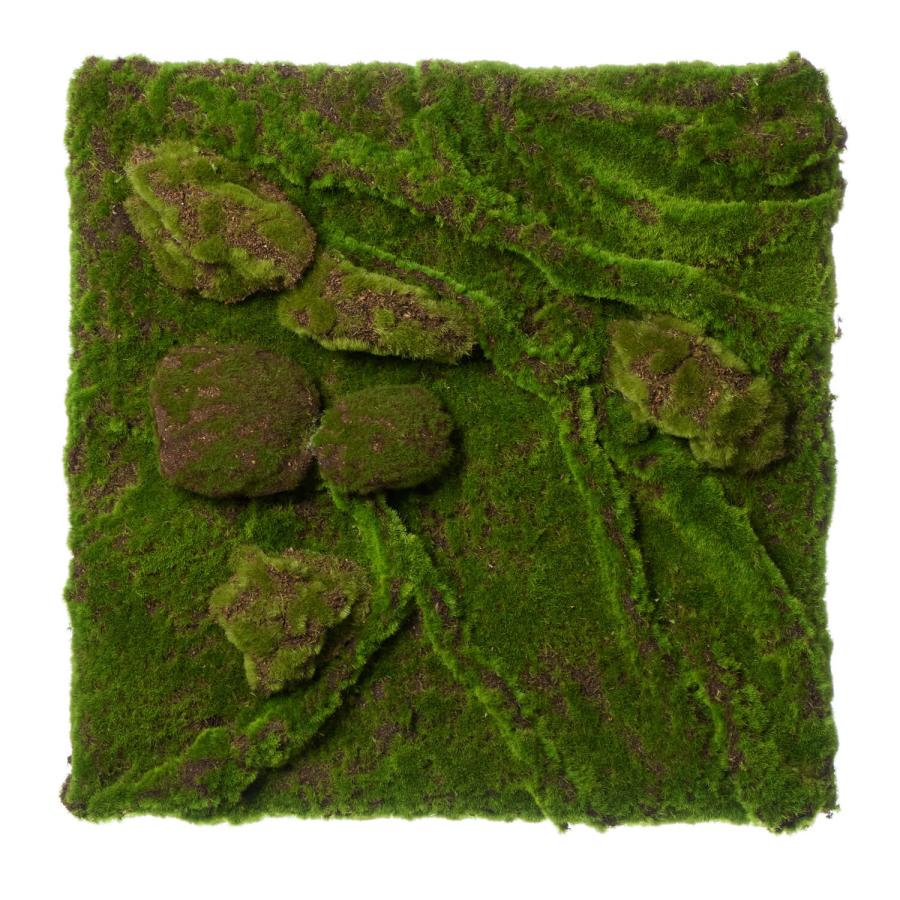【公式】苔パネル 粋 45cm角 CUPBON 盆栽 フェイクグリーン | PRIMA 観葉植物 リアル グリーン 壁面 壁の画像