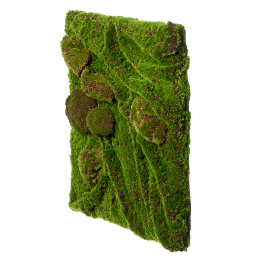 【公式】苔パネル 粋 45cm角 CUPBON 盆栽 フェイクグリーン | PRIMA 観葉植物 リアル グリーン 壁面 壁の画像