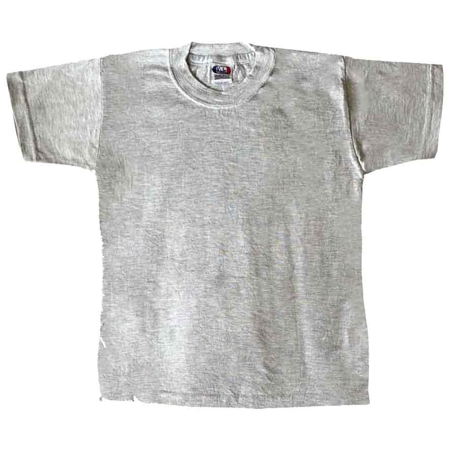 アウトレット 訳あり Tシャツ アッシュグレー 無地 安い キッズ 子供