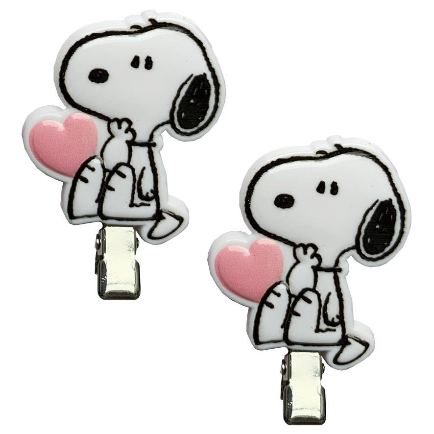 SNOOPY（スヌーピー） 前髪クリップ 跡つかない ヘアクリップ 子供