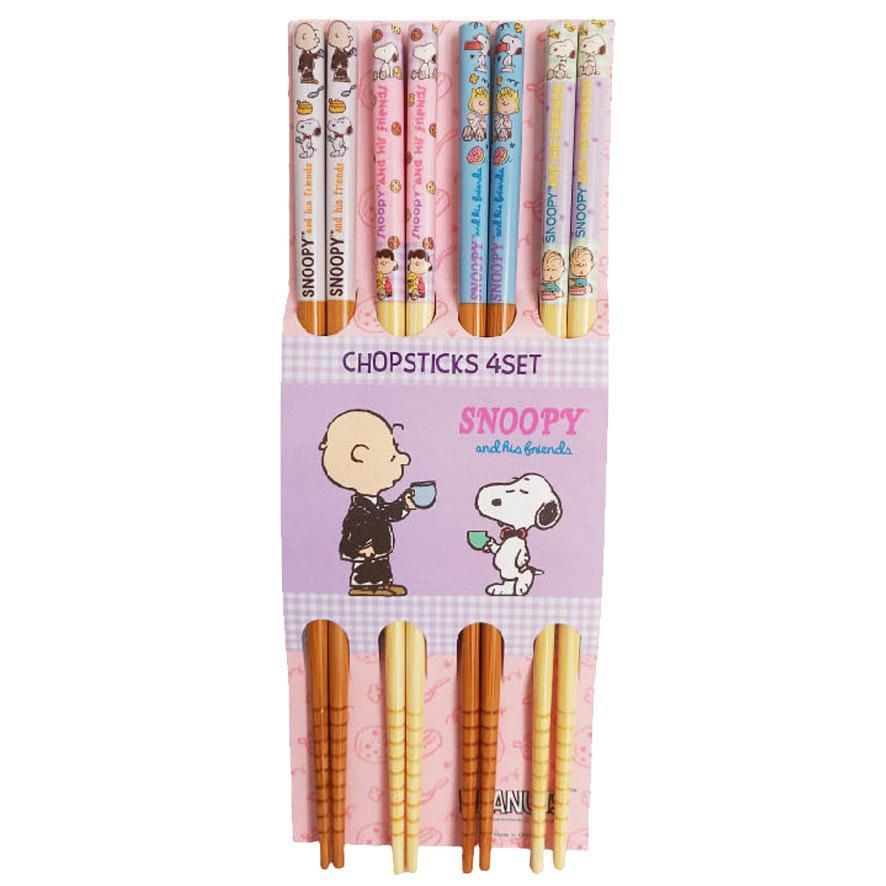 SNOOPY（スヌーピー） おはし かわいい グッズ お箸 4膳セット