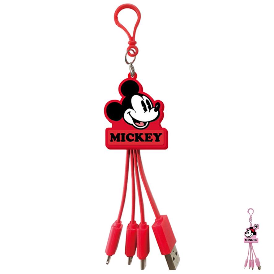 Disney（ディズニー） ミッキー ミニー 充電ケーブル 3in1 かわいい