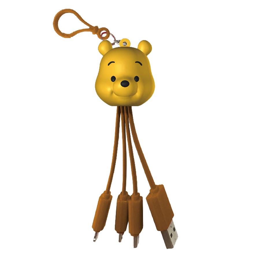 充電ケーブル 3in1 かわいい ディズニー グッズ プー Iphone Type C Micro Usb Android キャラクター 雑貨 295 さつき商店 通販 Yahoo ショッピング