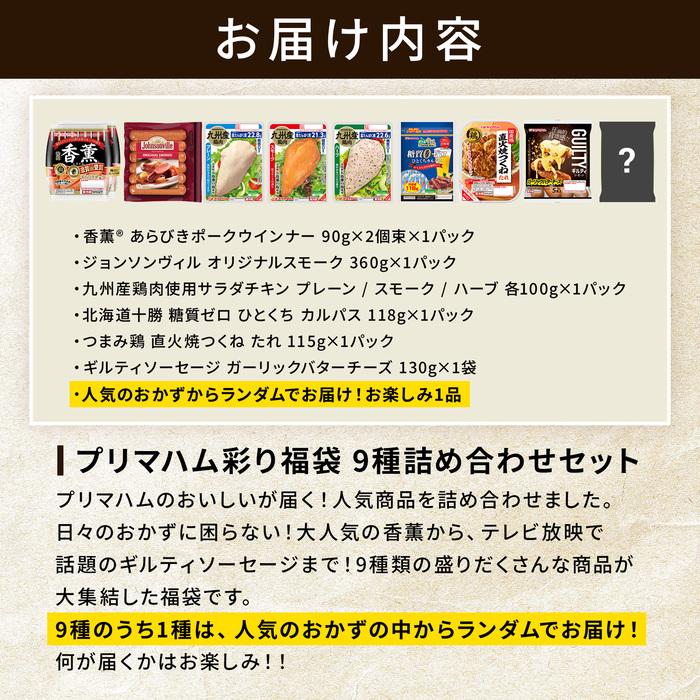 プリマハム 9種 詰め合わせ 彩り 福袋 セット 送料無料【爆買】 | プリマハム | 01