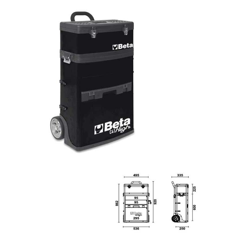 Beta（ベータ） モバイルツールトローリー 黒 C41H-N (型番:041000005 
