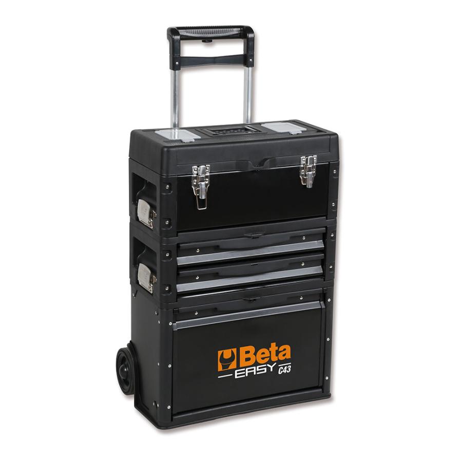 Beta(工具) BETA ベータ 3段 ツールトローリー C43 (型番 Beta(工具) BETA ベータ 3段 ツールトローリー C43 (型番