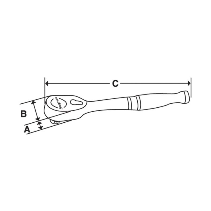 snap on スナップオン 3/8dr 100ギア Cynergy シナジー  スタビーラチェット FK100 3/8dr  (型番:FK100) | Snap-on | 01