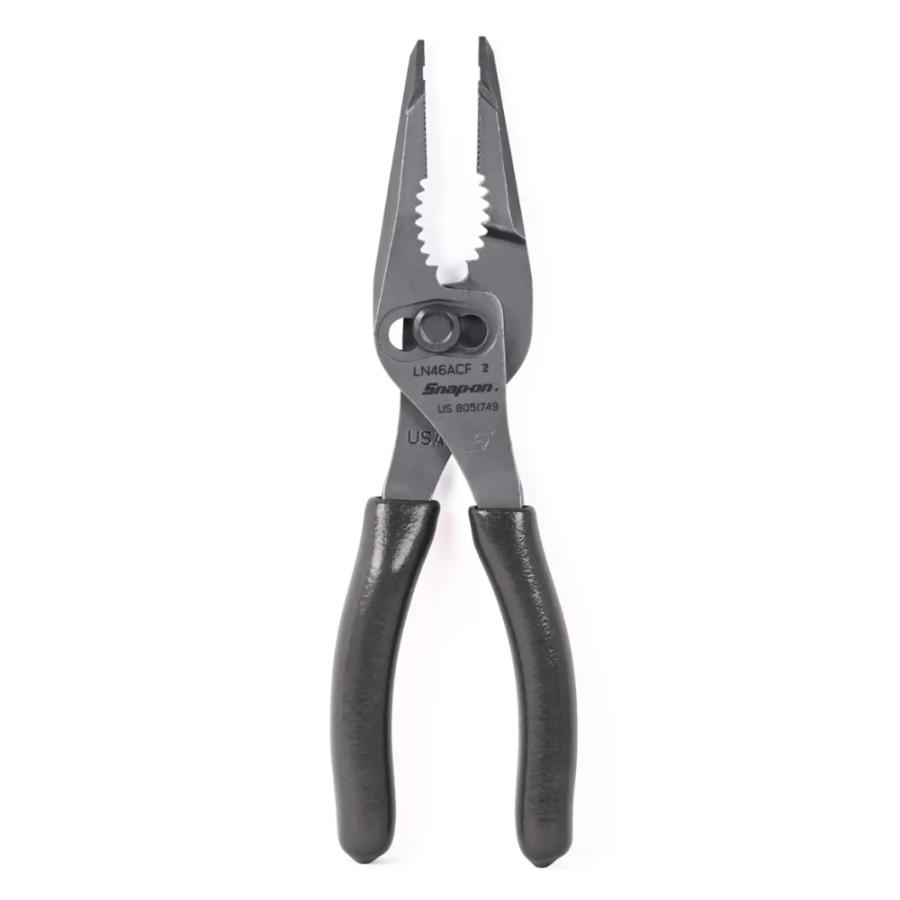 snap on スナップオン 7インチ ロングノーズスリップジョイントプライヤー ダークチタニウム LN46ACFDT   (型番:LN46ACFDT) | Snap-on | 01