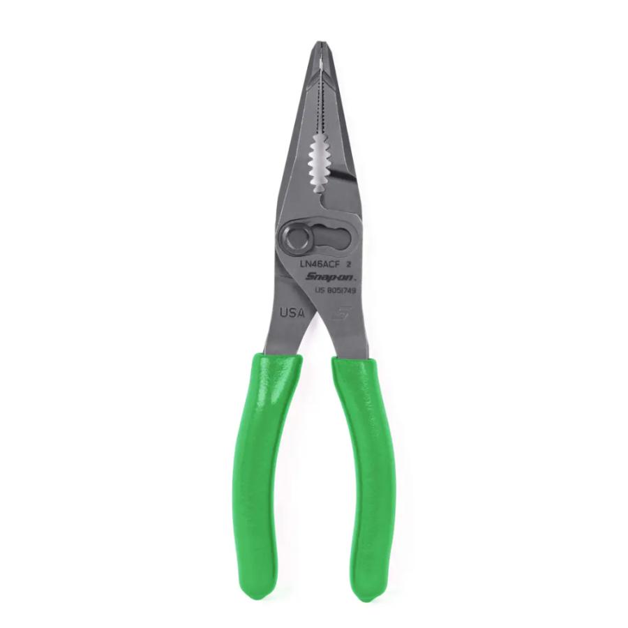 snap on スナップオン 7インチ ロングノーズスリップジョイントプライヤー グリーン LN46ACFG   (型番:LN46ACFG) | Snap-on | 01
