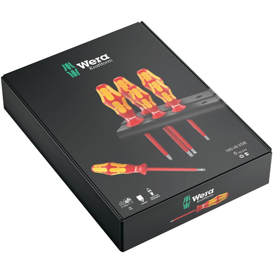 Wera（ヴェラ） 絶縁ドライバーセット 160 i/6 (型番:05006145001