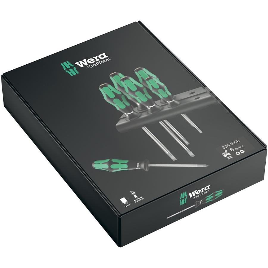 WERA ヴェラ レーザーチップドライバーセット六角軸 334 SK/6 (型番:05007680001)｜primarytool