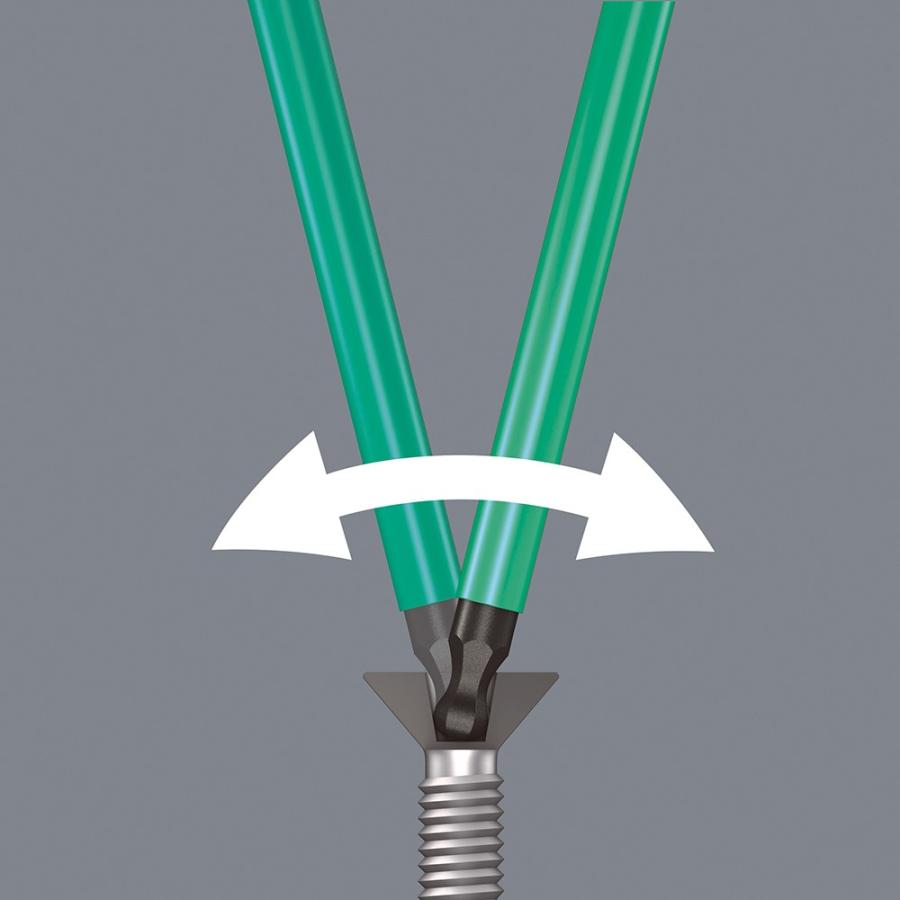 WERA ヴェラ 六角レンチ マルチカラー 950 SPKL 対辺2.0mm 16x101(L1xL2)mm (型番:05022602001) | Wera | 02