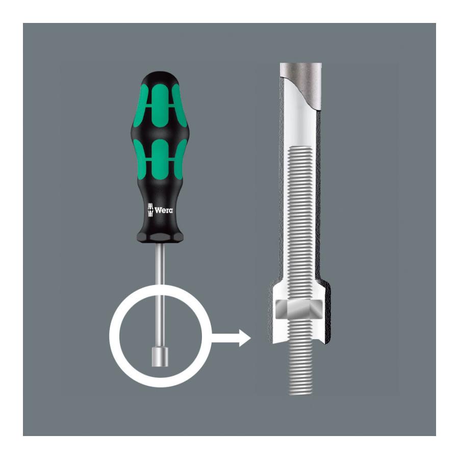 WERA ヴェラ 中空軸ソケットナットドライバー 395 HOLO 6,0 90 (型番:05029462001) | Wera | 01