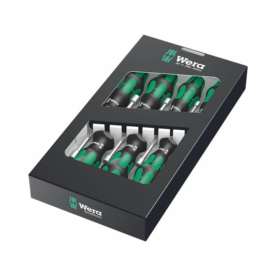 05029510001 Wera 395 HO/7 SM Juego de Impulsor de Puntas Kraftform Plus