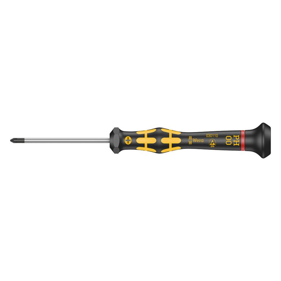 Wera（ヴェラ） 精密プラスドライバーESD 1550 ESD PH00 60mm (型番