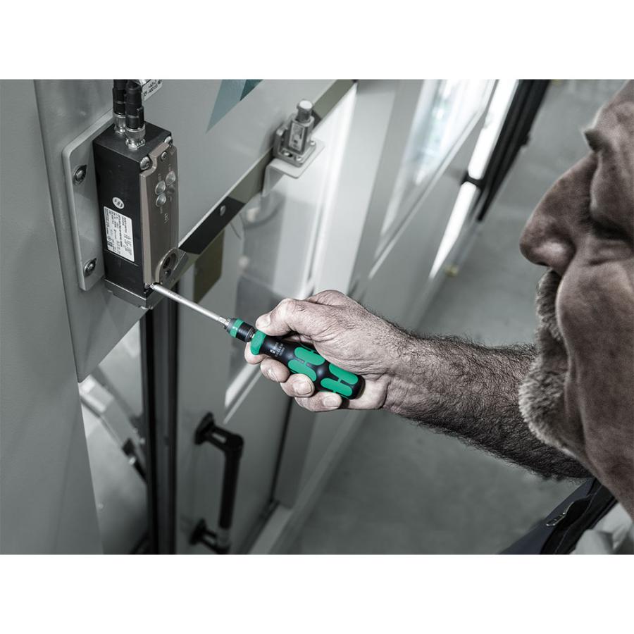 WERA ヴェラ クラフトフォーム コンパクト 838 RA R ラチェットビットハンドル 838 RA-R M Bitholding screwdriver 1/4dr (型番:05051493001)｜primarytool｜09