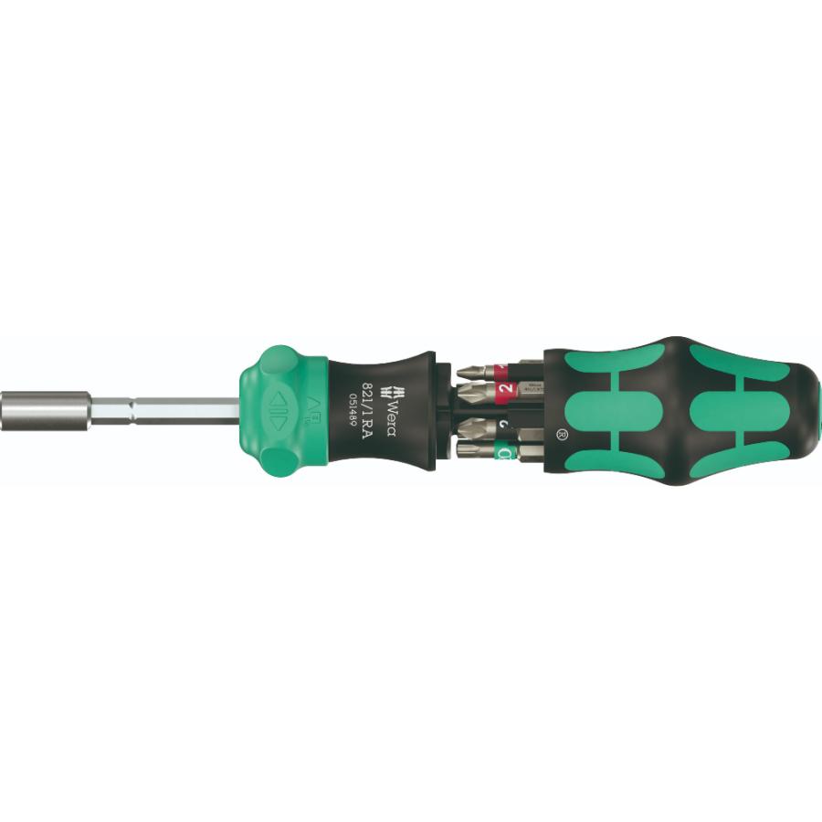 WERA ヴェラ クラフトフォームコンパクト ラチェットドライバー 28 RA ポーチ付き Kraftform Kompakt 28 RA with pouch  (型番:05051520001) | Wera | 01