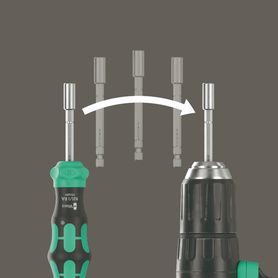 WERA ヴェラ クラフトフォームコンパクト ラチェットドライバー 28 RA ポーチ付き Kraftform Kompakt 28 RA with pouch  (型番:05051520001) | Wera | 09