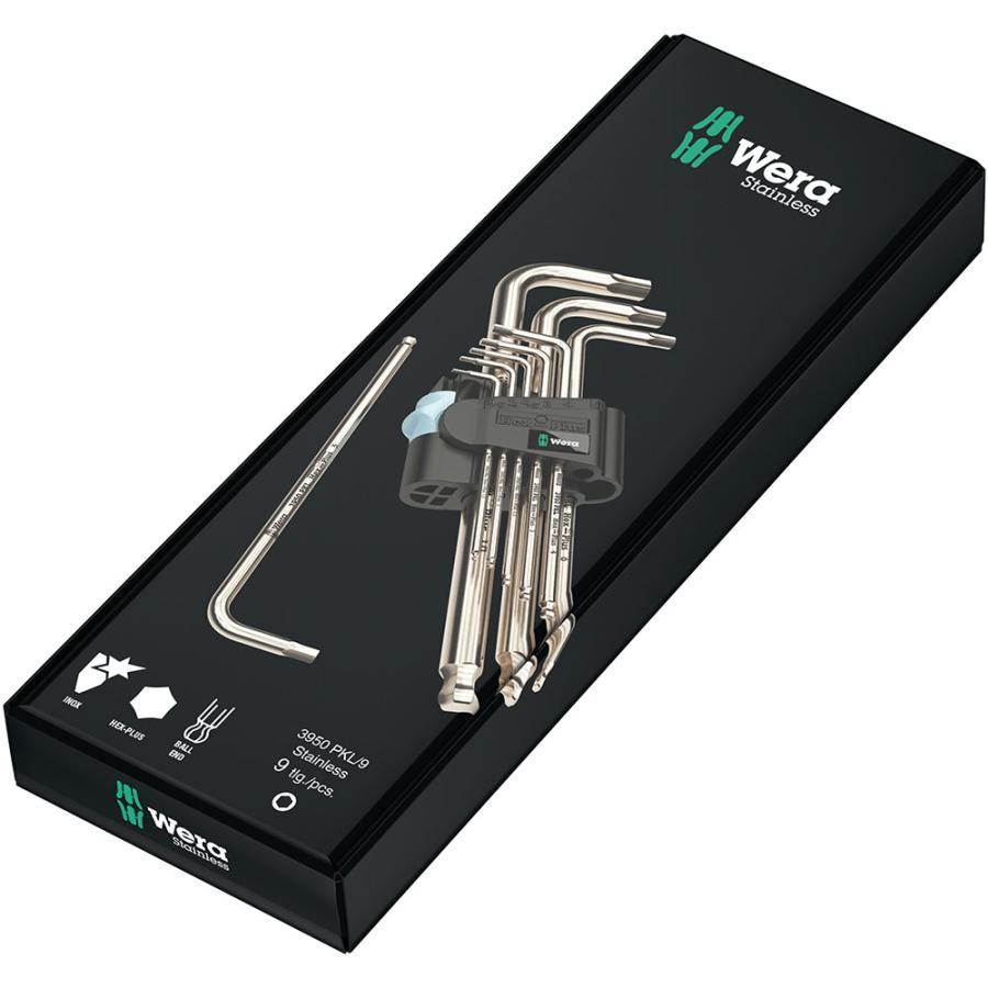 Wera WERA ヴェラ ステンレス六角レンチセット 9本組 3950 PKL/9 Wera WERA ヴェラ ステンレス六角レンチセット 9本組 3950 PKL/9