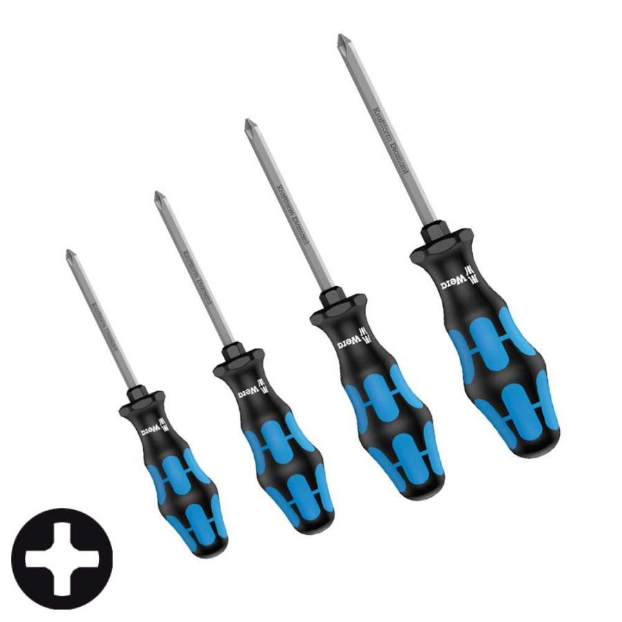 WERA ヴェラ ダイヤモンドドライバープラス4本組 50-0123/4S (型番:5000001)