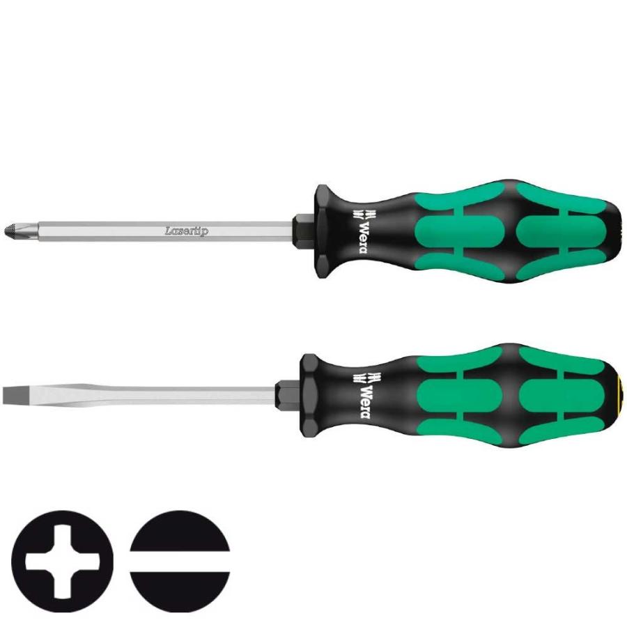 Wera WERA ヴェラ SKプラス&マイナスドライバー2本組 SK33455 Wera WERA ヴェラ SKプラス&マイナスドライバー2本組 SK33455