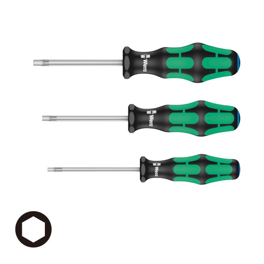 WERA ヴェラ 354 六角ドライバー 3本組 354 3,4,5/S3  (型番:5000104) | Wera