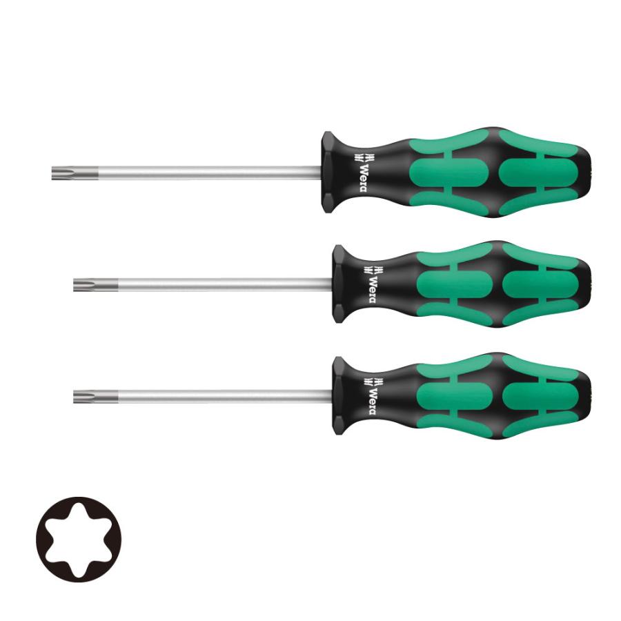 WERA ヴェラ 367 トルクスホールディングファンクションドライバー 3本組 367 TORX HF T20,25,30/S3  (型番:5000110) | Wera