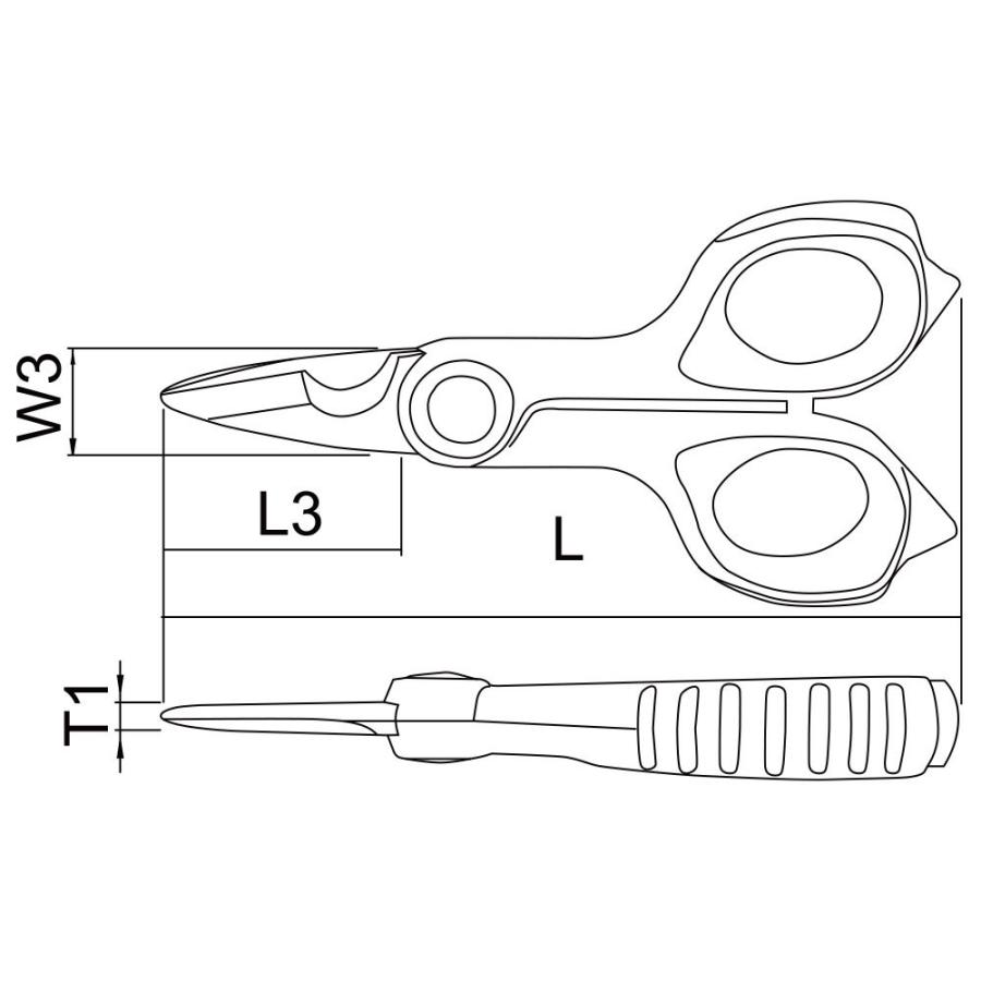 WILL ウィル ステンレスマルチストレートシザー 510/155 L3:37mm   W3:24mm W4:5mm T1:10mm t2:5mm (全長) 155mm (型番:2044657) | WiLL | 01