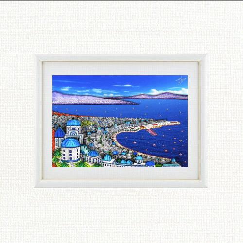ミコノス デイタイム/ヨハン・ペラトーネル(ミニフレームアート