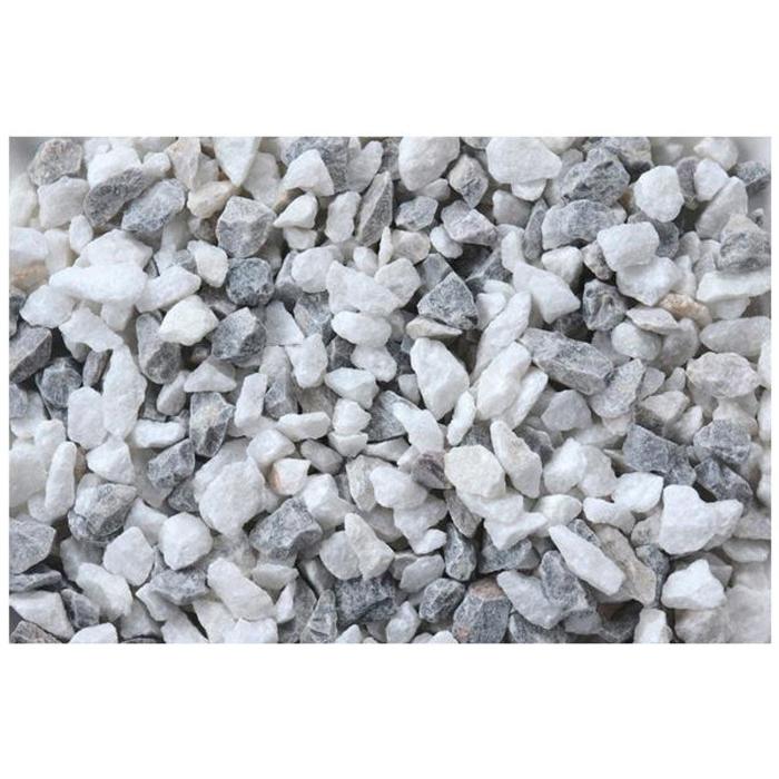 NXstyle 庭園敷砂利 プレシャスグラベル グレー＆ホワイト 約100kg PG-G10 