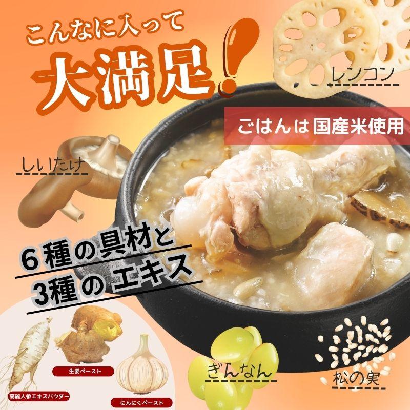 ひとり分の参鶏湯風スープごはん 200g ×16袋 レトルト サムゲタン