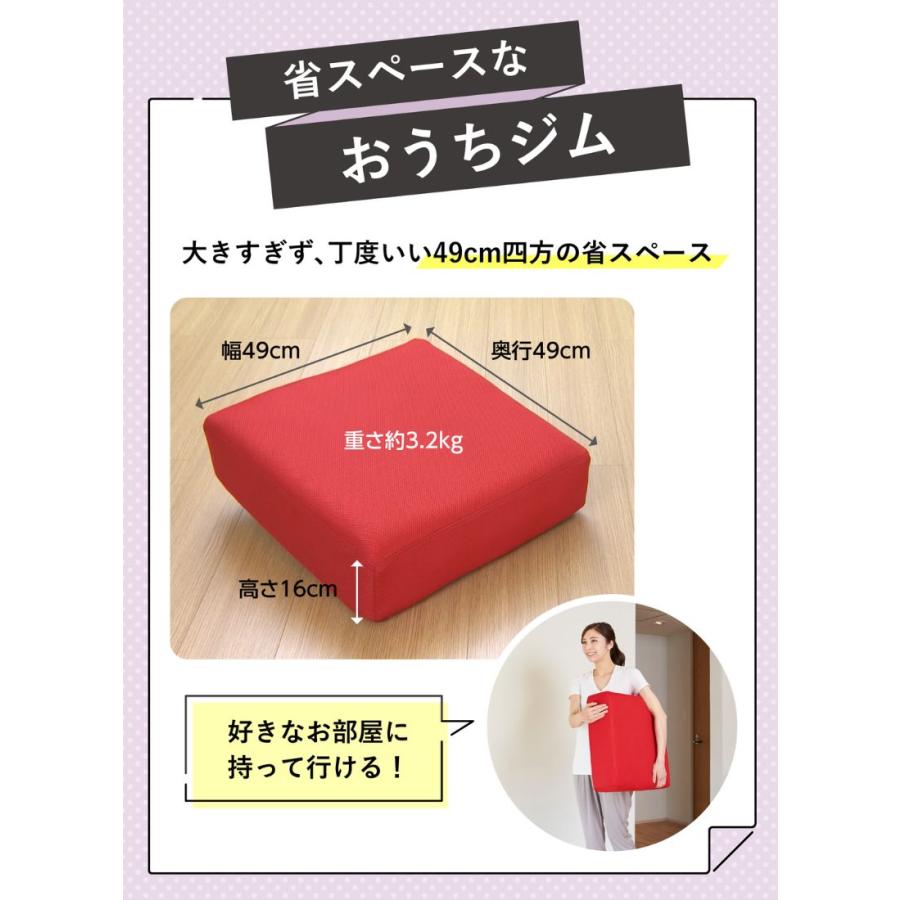 2セット/トランポリン クッション 家庭用 大人 子供 静音 おしゃれ シェイポリン キュッポリン ダイエット ファブリック カバー付 | プライムダイレクト | 03