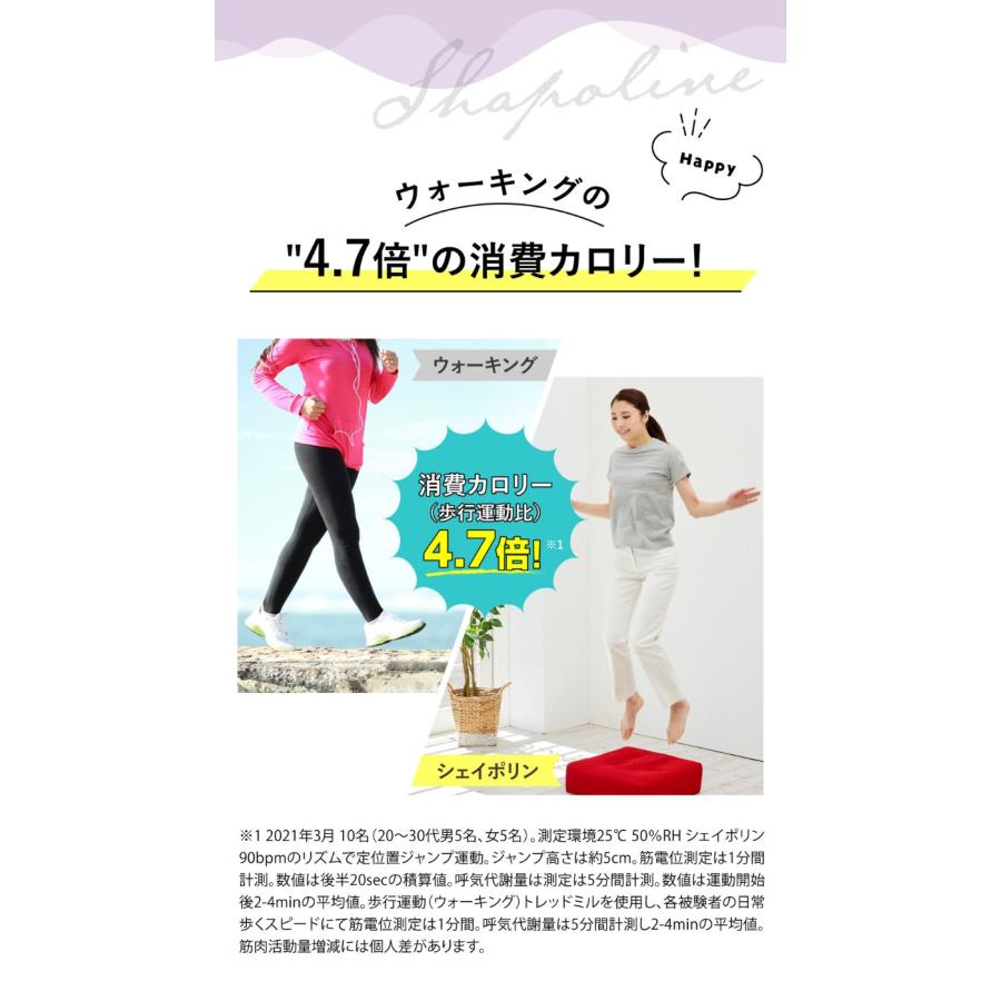2セット/トランポリン クッション 家庭用 大人 子供 静音 おしゃれ シェイポリン キュッポリン ダイエット ファブリック カバー付 | プライムダイレクト | 04