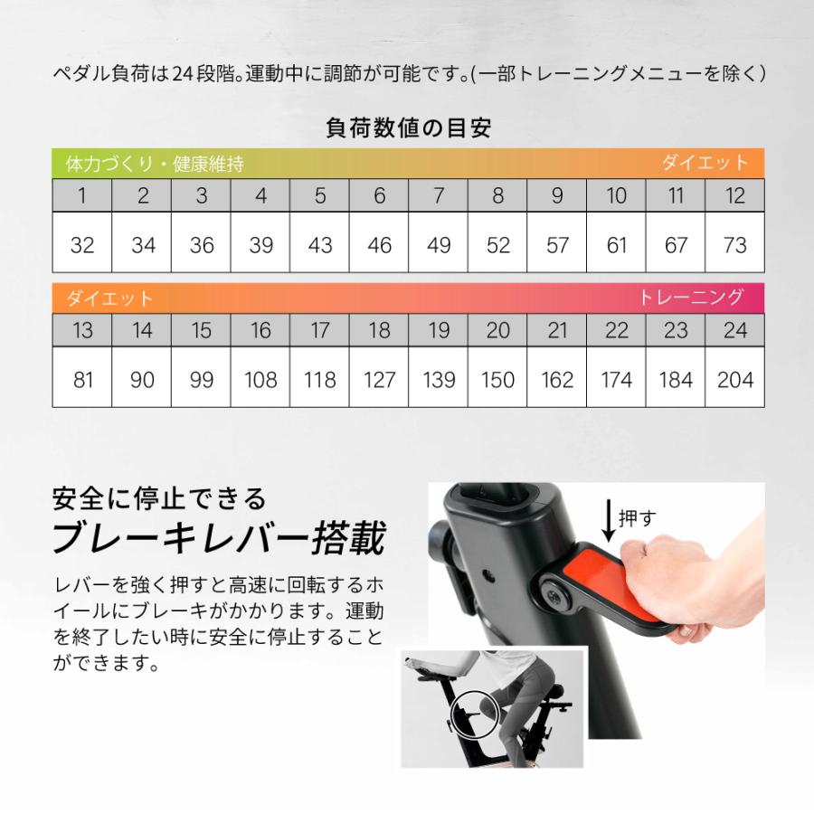 プログラムスピンバイク2025 ZBS2025 静音 負荷24段階 心拍数 1年保証