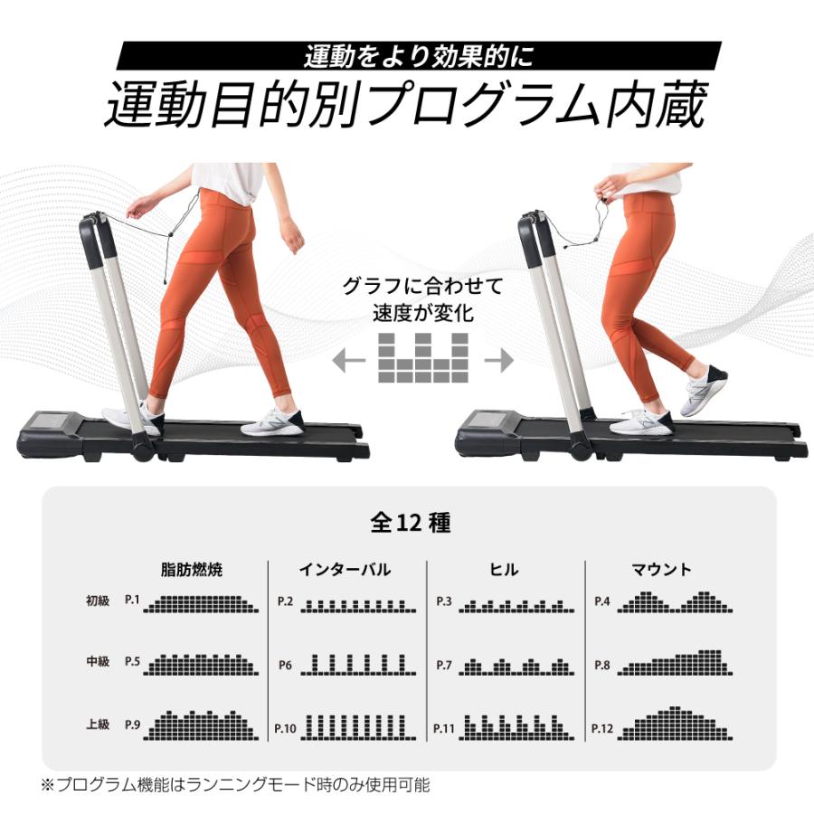 ルームランナー MAX10km/h 低床設計 ランニングマシン10km/h ZR102501