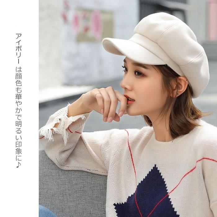 ハンチング キャスケット 帽子 キャップ レディース 男女兼用 ユニ