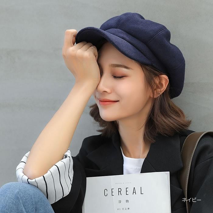 ハンチング キャスケット 帽子 キャップ レディース 男女兼用 ユニ