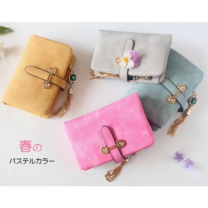 CAFUNE レザー製ミニ財布型キーホルダー ピンク CAFUNE レザー製ミニ