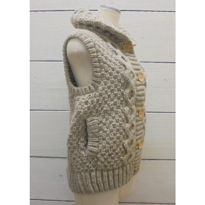 ESTELLE エステール ペルーニット PERU KNIT ヘチマ衿ざっくり編み