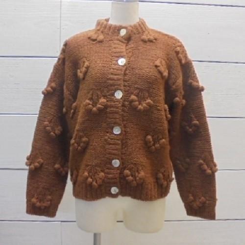Dot and Stripes CHILD WOMAN ポップコーンカーディガン CHILD WOMAN（チャイルドウーマン） シェットランド 手編み
