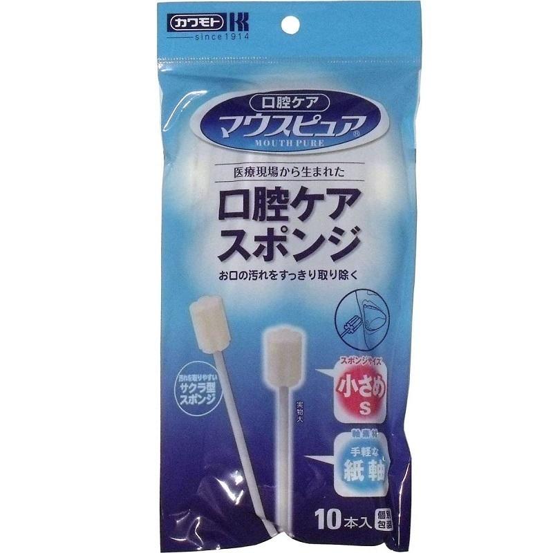口腔ケア スポンジ マウスピュア 紙軸 Sサイズ 039-112038-00 10本入×12袋 川本産業