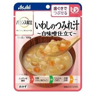 介護食 アサヒグループ食品 和光堂 バランス献立 いわしのつみれ汁 白味噌仕立て 19441 100g 歯ぐきでつぶせる｜primelink